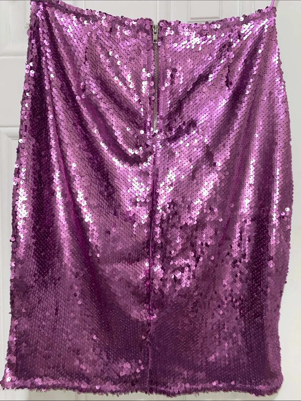 Purple Sequin Midi Skirt - Women - Picture 3 of 3
